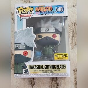 Funko Pop! Naruto Shippuden Kakashi (Lightning Blade) Figure - Gray, Black, Red